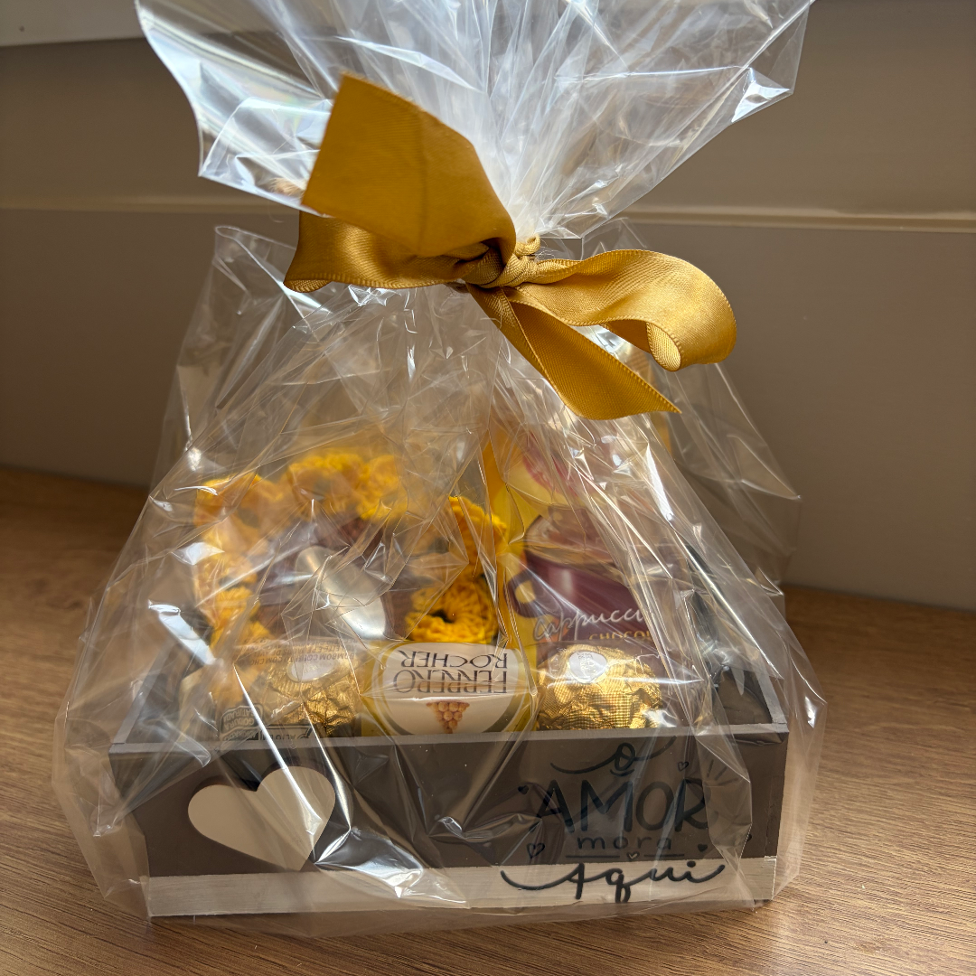 Kit café girassol- mini caixote — foto 3