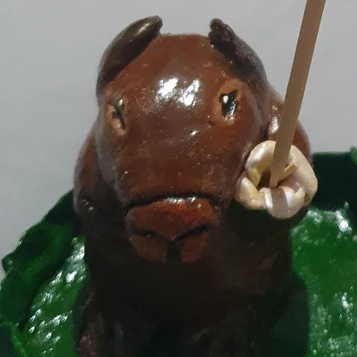Incensário capivara — foto 2