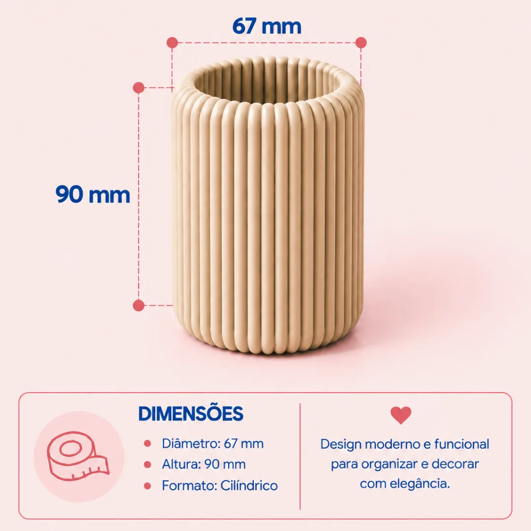 Porta-Escova de Dentes Cotelê — foto 3