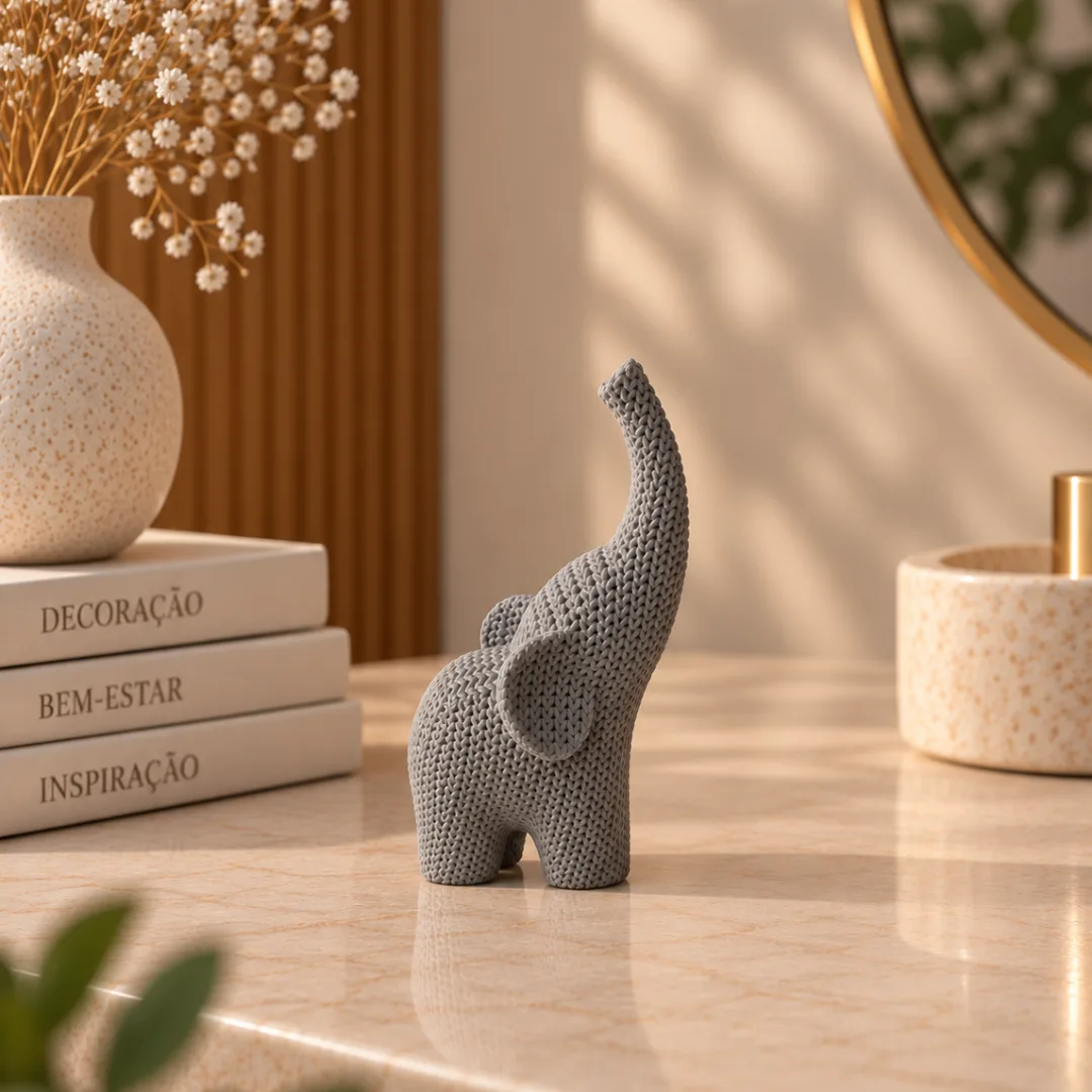 Elefante Decorativo Essenza Tricot — foto 3