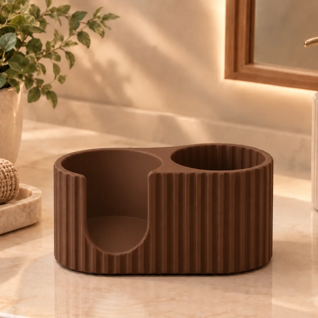 Porta-Algodão e Cotonetes Cotelê — foto 2