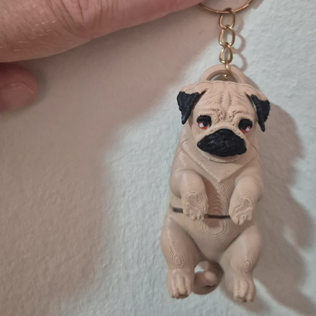 Chaveiro de pug — foto 2