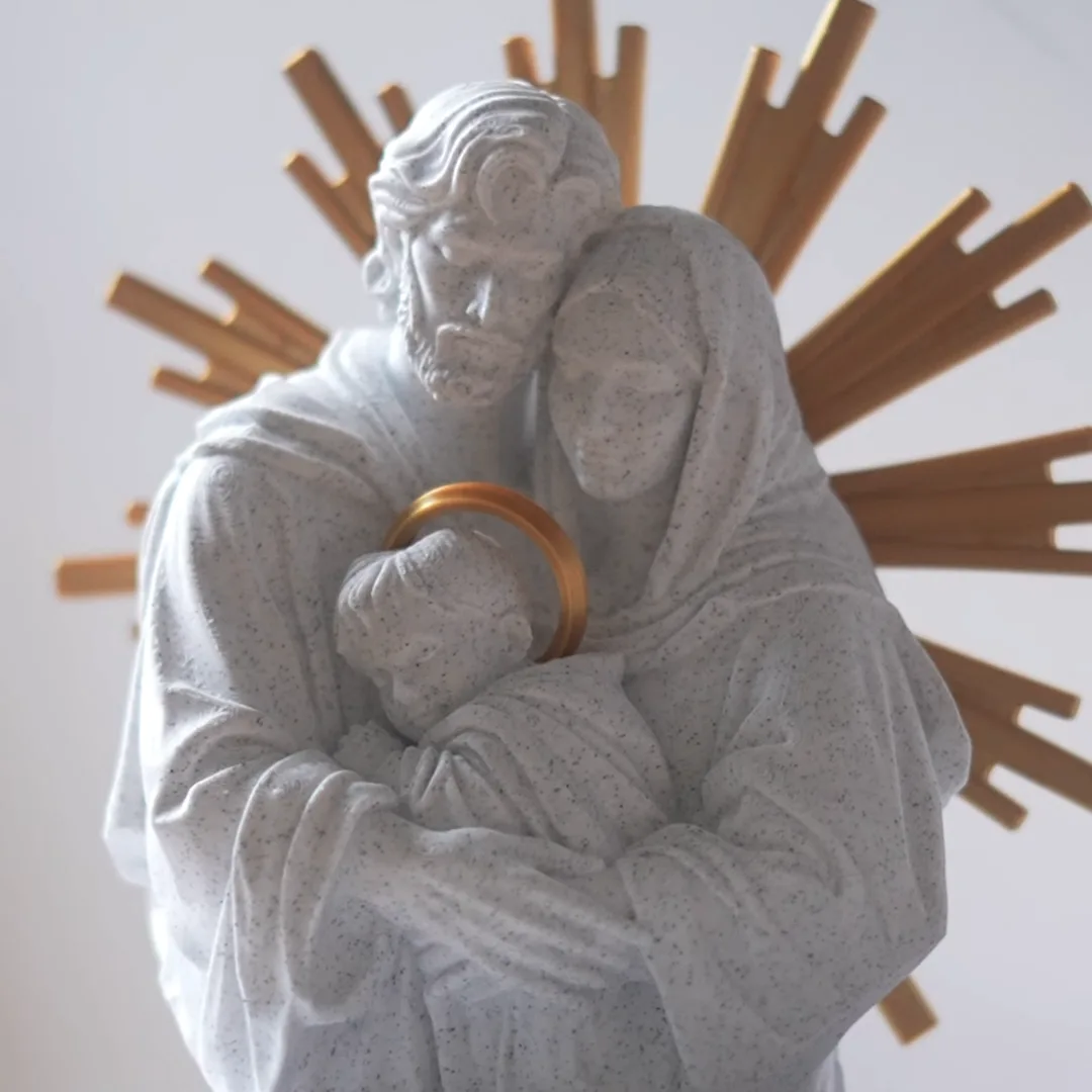 Sagrada Família  Jesus, Maria e José - Decoração Religiosa 3D — foto 2