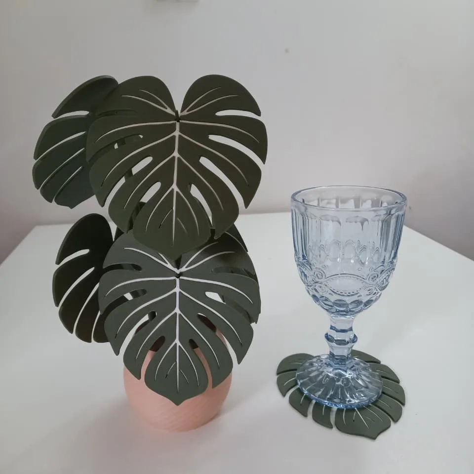 Porta Copos Monstera – Kit com Suporte — foto 2