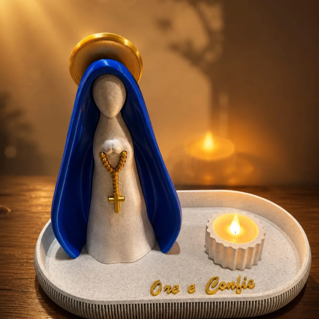 Nossa Senhora com Vela LED – Oratório — foto 3