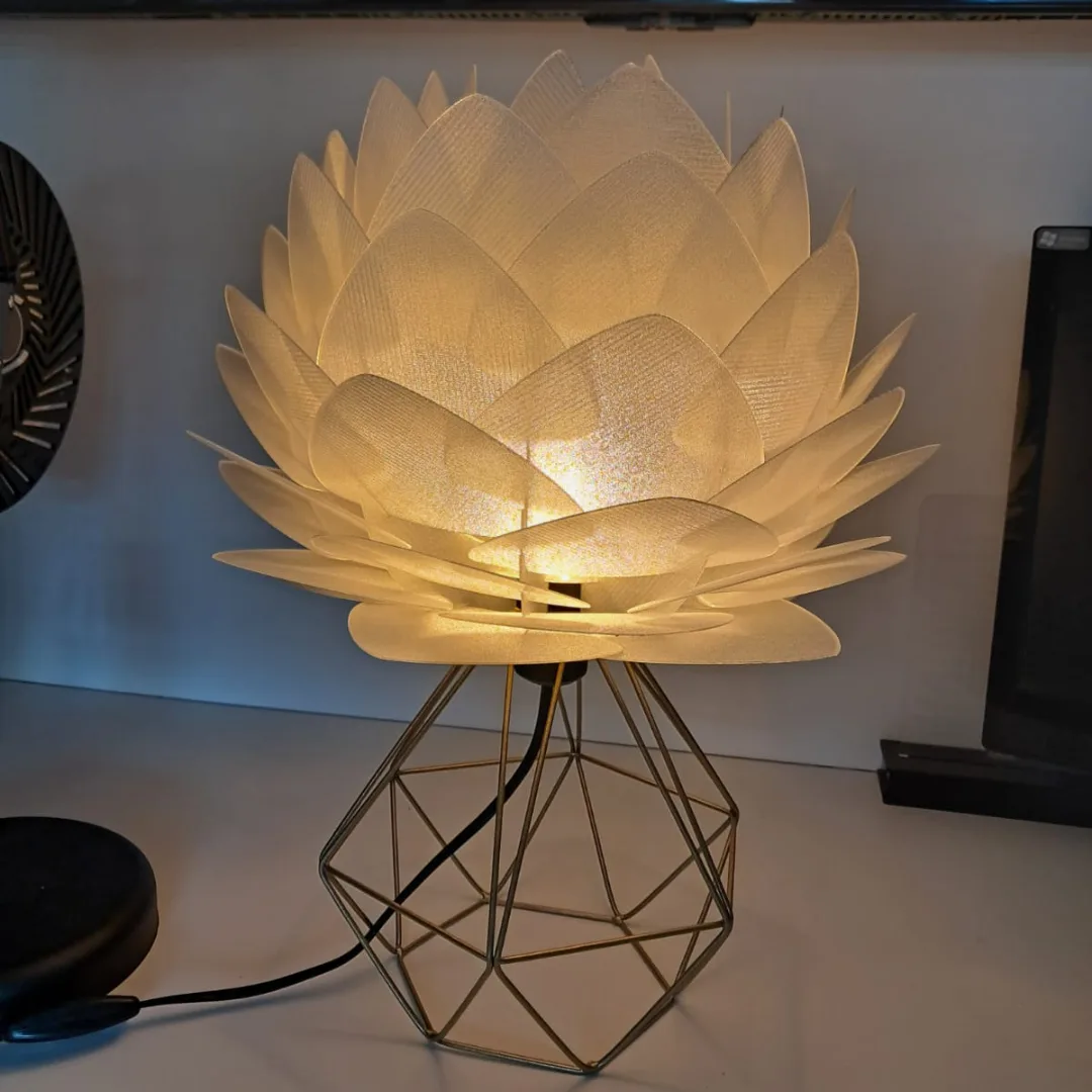 Luminária Flor de Lótus – Decoração Elegante e Aconchegante — foto 3