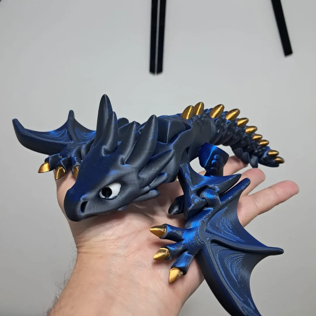 Dragão Articulado 3D – Brinquedo Decorativo — foto 2