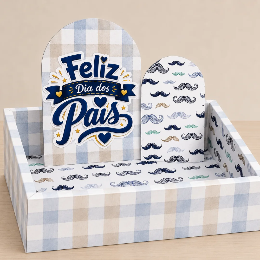Caixa Cenário Dia dos Pais - 5 modelos editáveis no Canva — foto 4