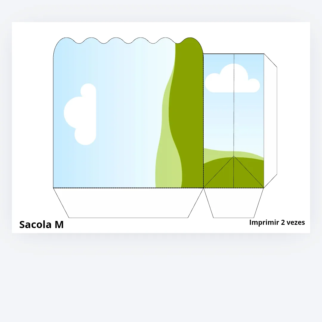 Sacola Nuvem M- Molde — foto 2