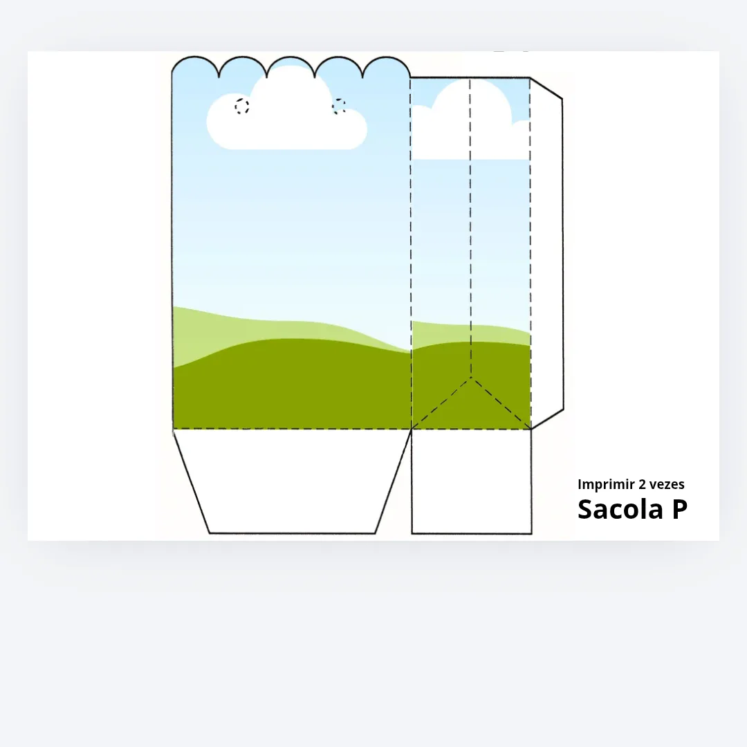 Coleção Essencial – Sacola Nuvem P (Molde limpo) — foto 2