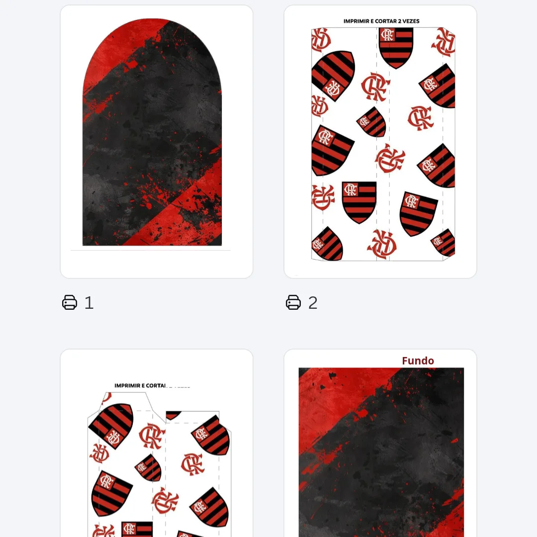 Molde Caixa cenário - Flamengo — foto 2