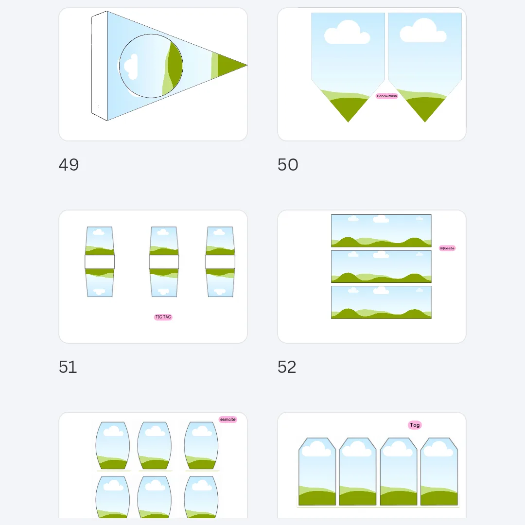 Mega Pack| 500 moldes limpos- Editáveis no Canva — foto 3