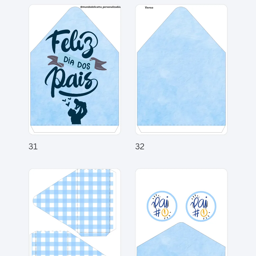 Pack 2.0| 10 modelos de Caixa Envelope dia dos pais - PDF — foto 5