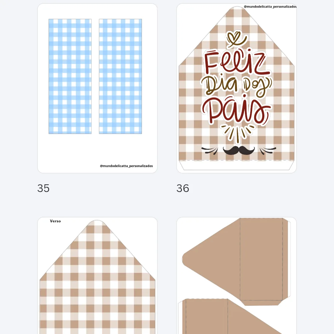 Pack 2.0| 10 modelos de Caixa Envelope dia dos pais - PDF — foto 4