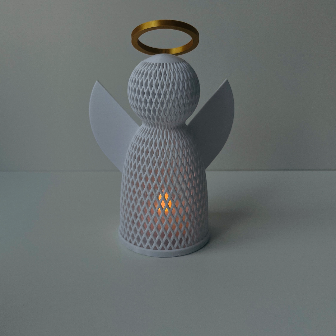 Anjo Iluminado com Vela Eletrônica – Decoração Natalina — foto 3