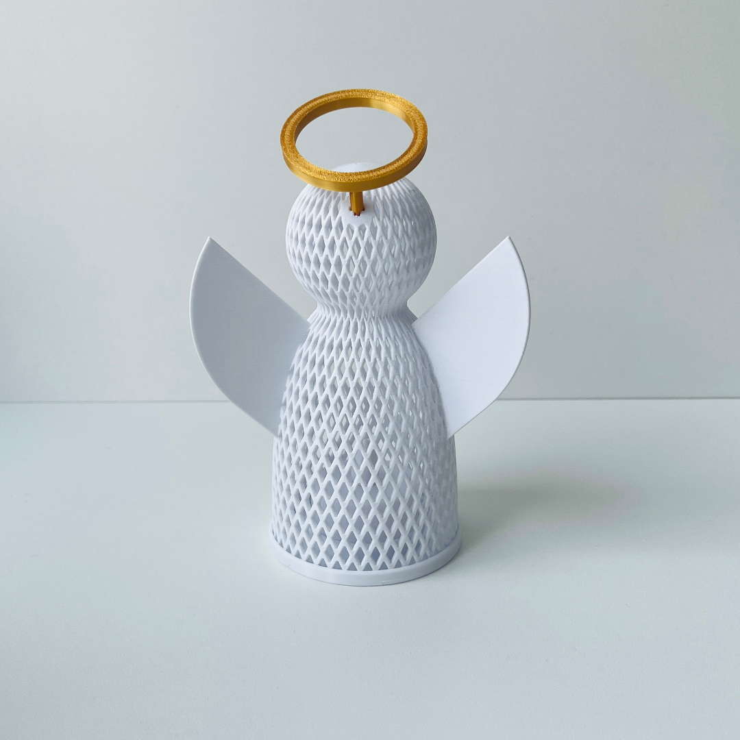 Anjo Iluminado com Vela Eletrônica – Decoração Natalina — foto 2