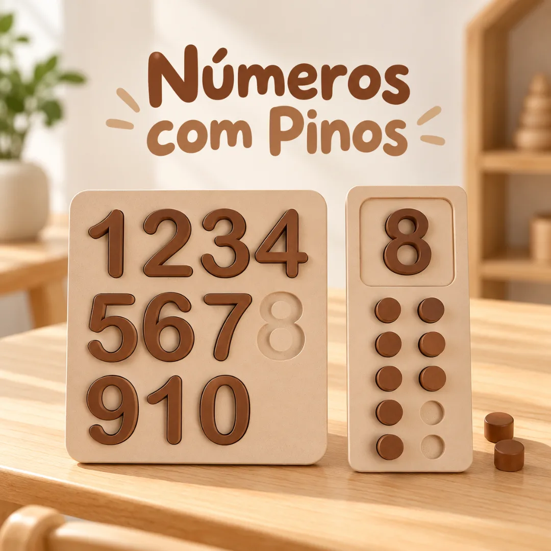 Painel Numérico de Associação – Brinquedo Educativo Números e Quantidades Recurso Pedagógico — foto 4