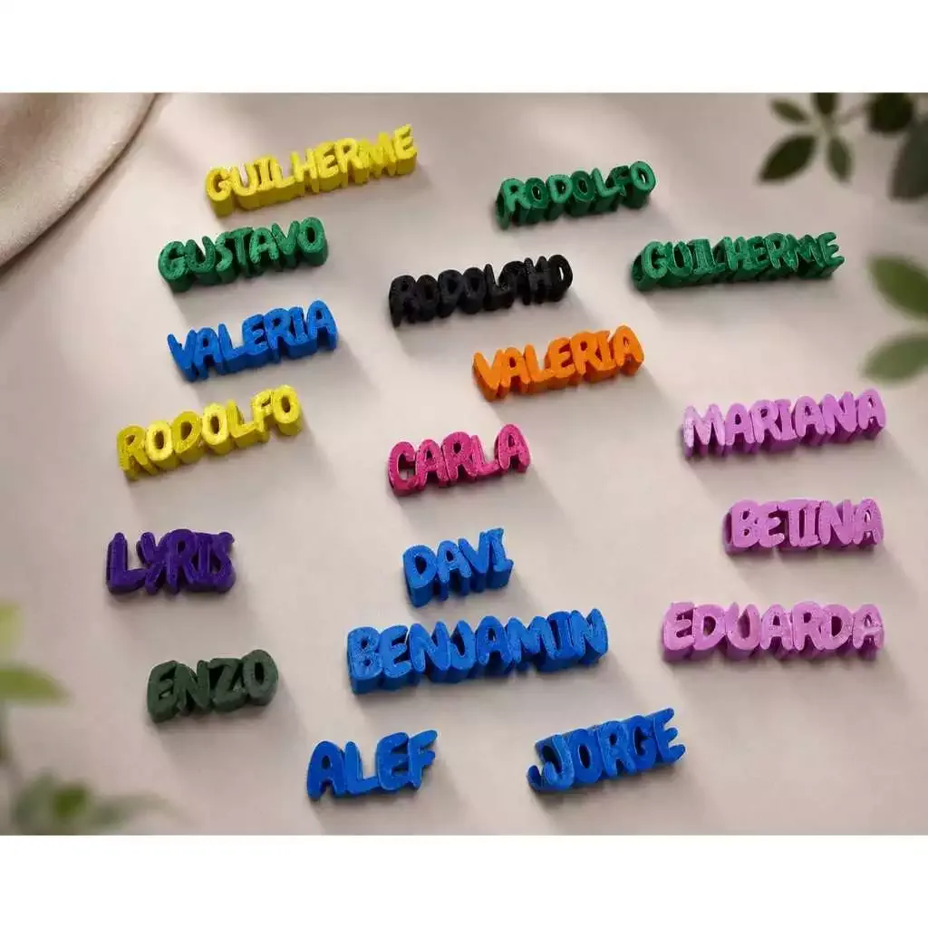 Kit 12 Marcador de Lápis Personalizado 3D - Exclusivo com Seu Nome! — foto 3