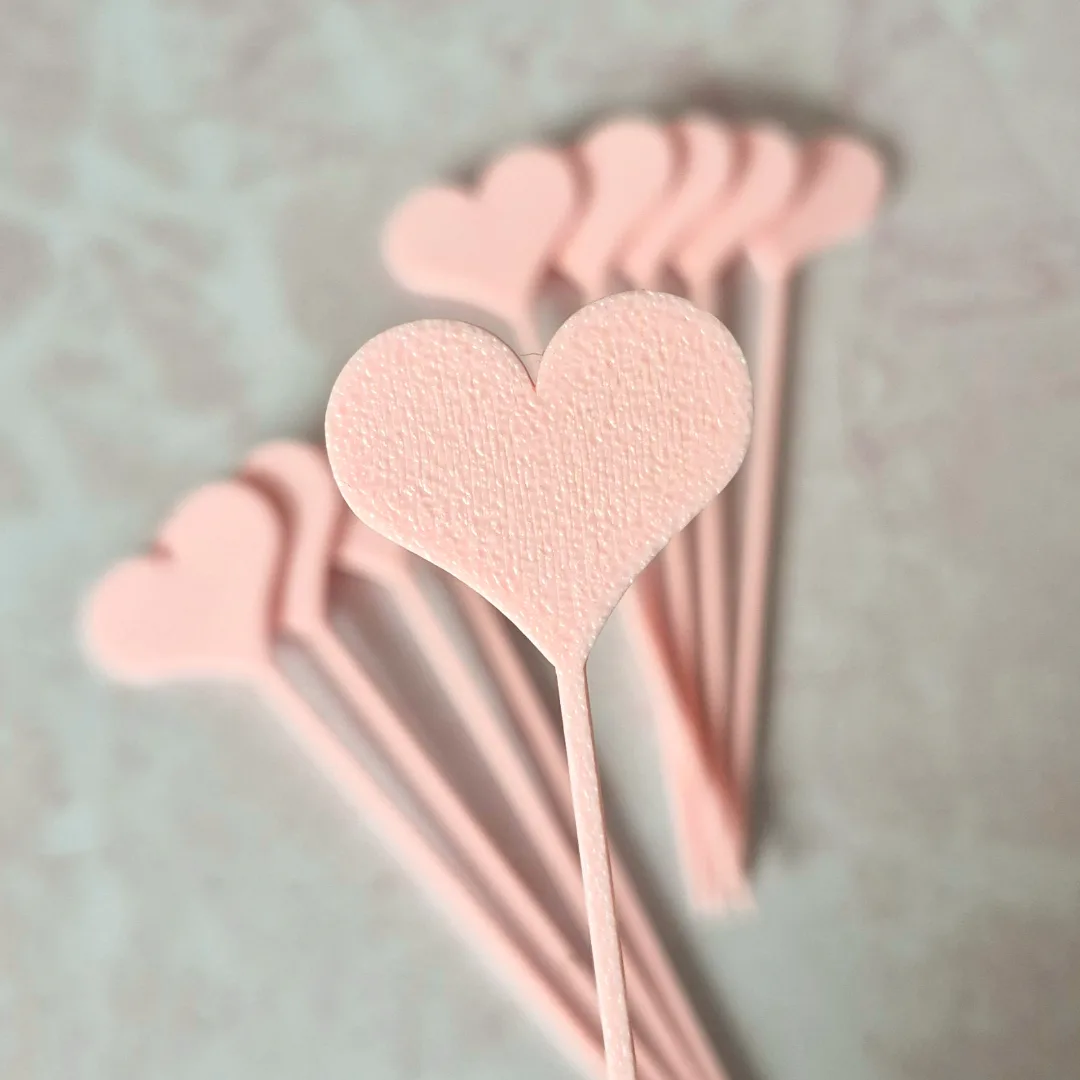 10 Topper/Palito de coração para doces e frios — foto 3