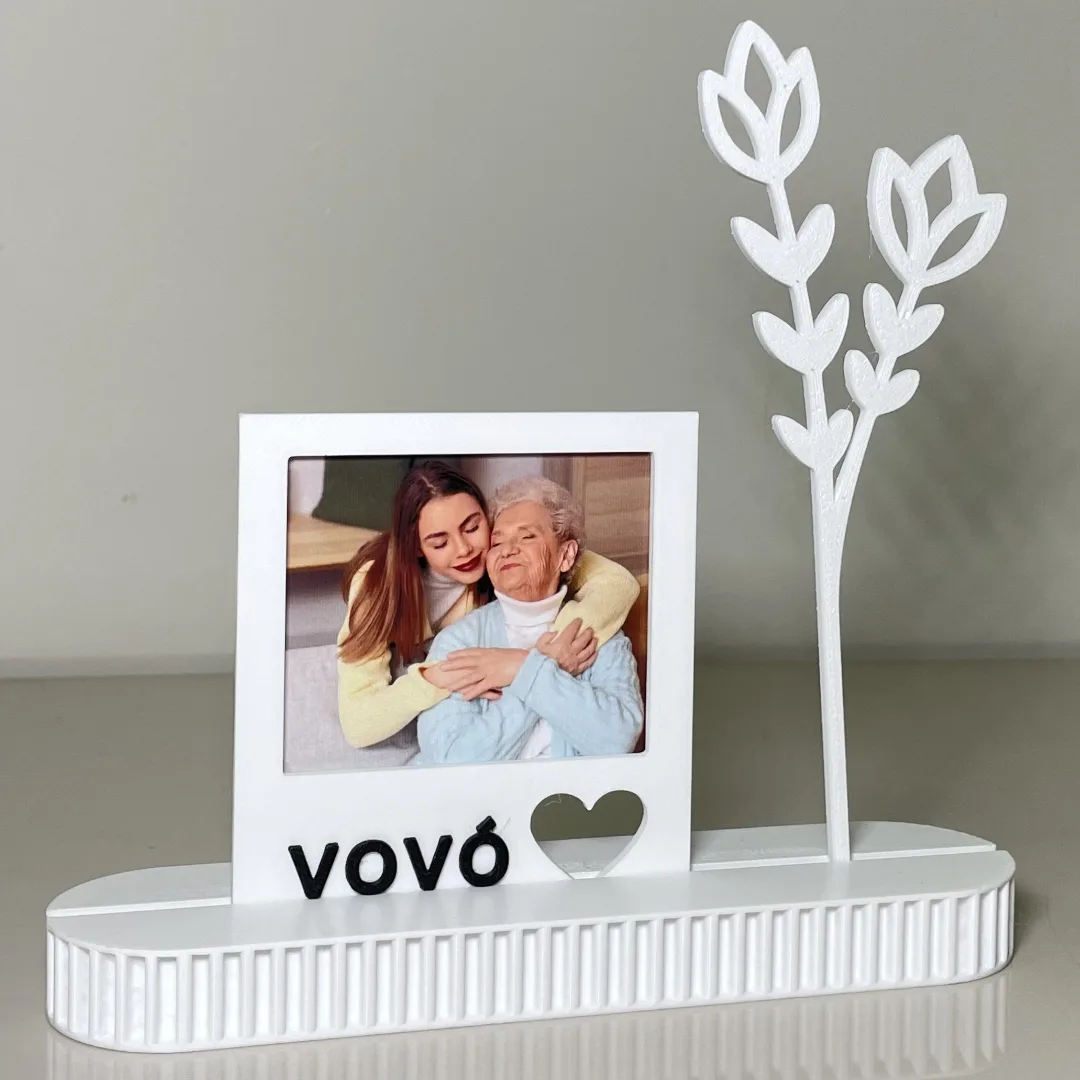 Porta Polaroid Com Flor — foto 2
