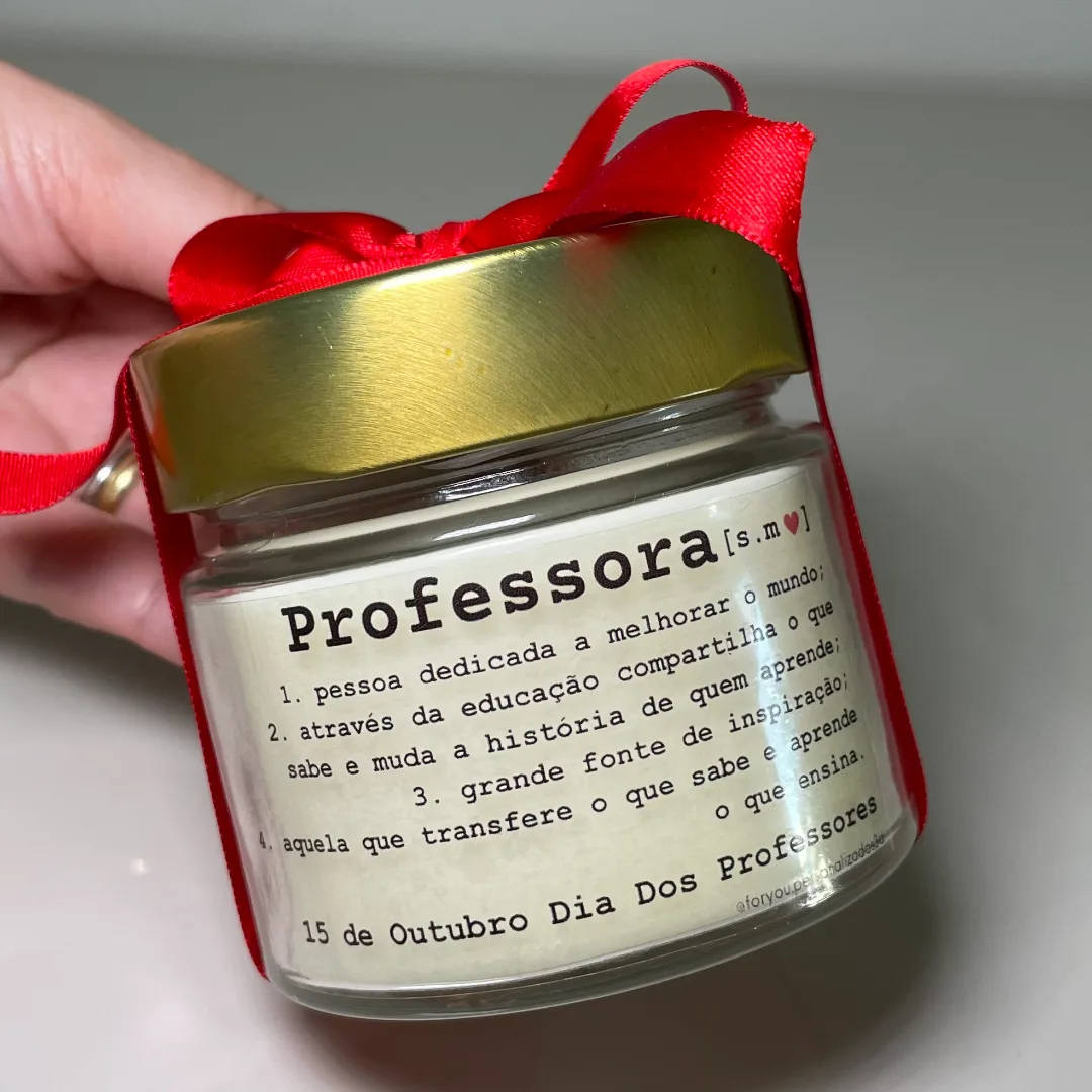 Vela Aromática Premium Professora – Dia dos Professores — foto 2
