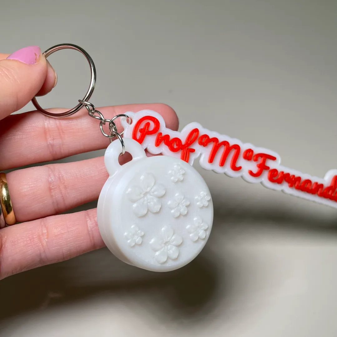 Chaveiro Mini Porta-Joias Personalizado Nome – Dia dos Professores — foto 3