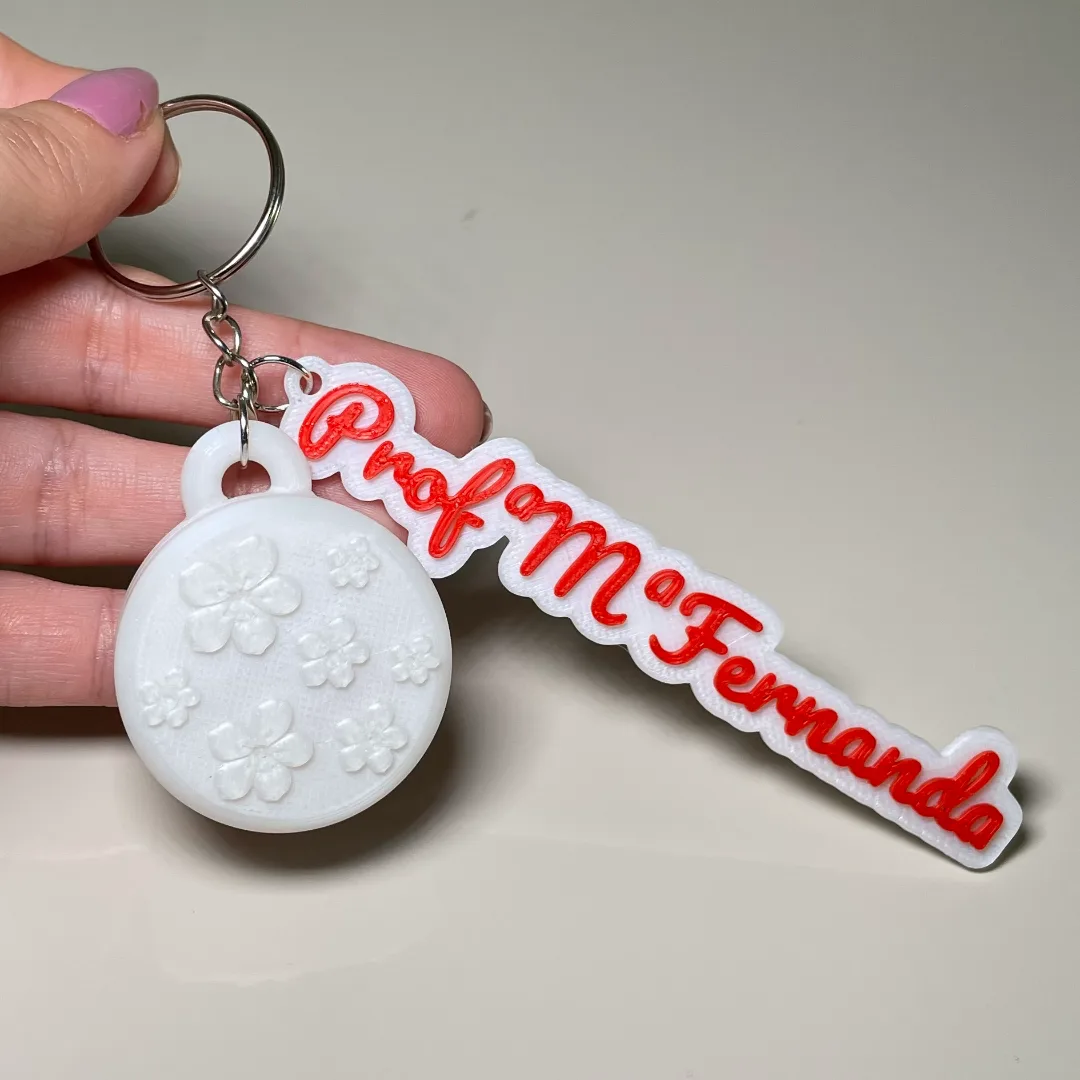 Chaveiro Mini Porta-Joias Personalizado Nome – Dia dos Professores — foto 4