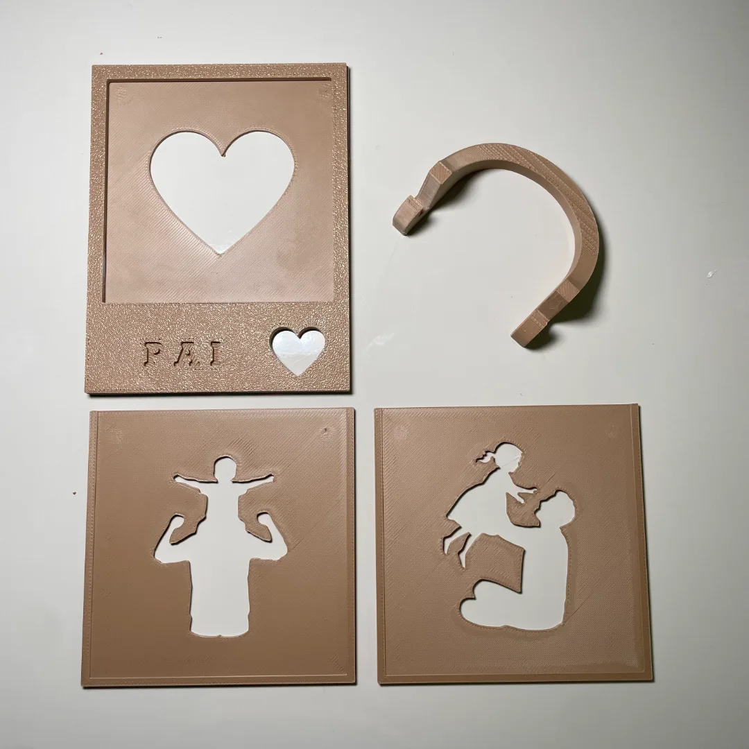 Polaroid Pai | Coração Vazado na Frente — foto 3