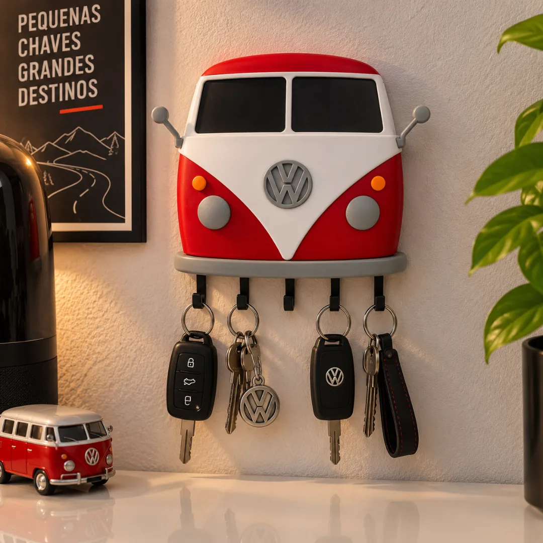 Porta Chave Kombi Corujinha — foto 2