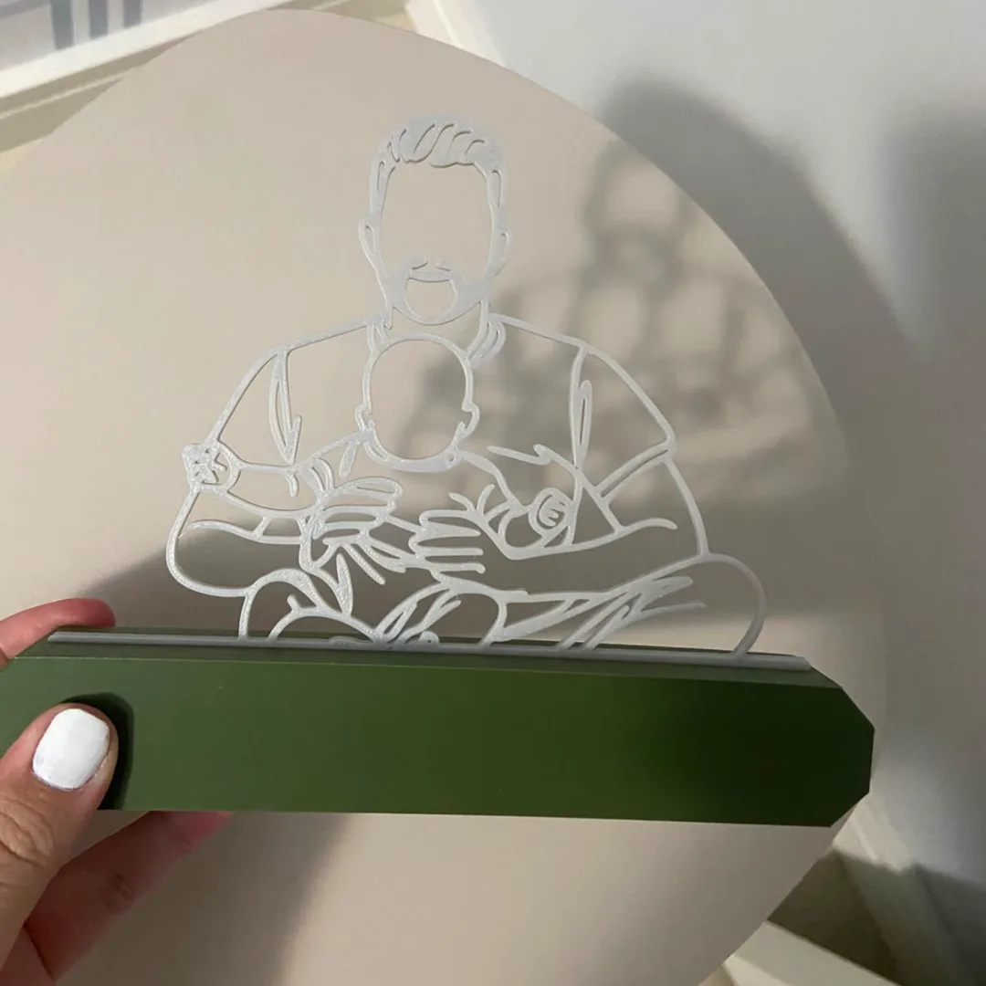 Placa decorativa Dia dos Pais - sua foto virando arte — foto 4