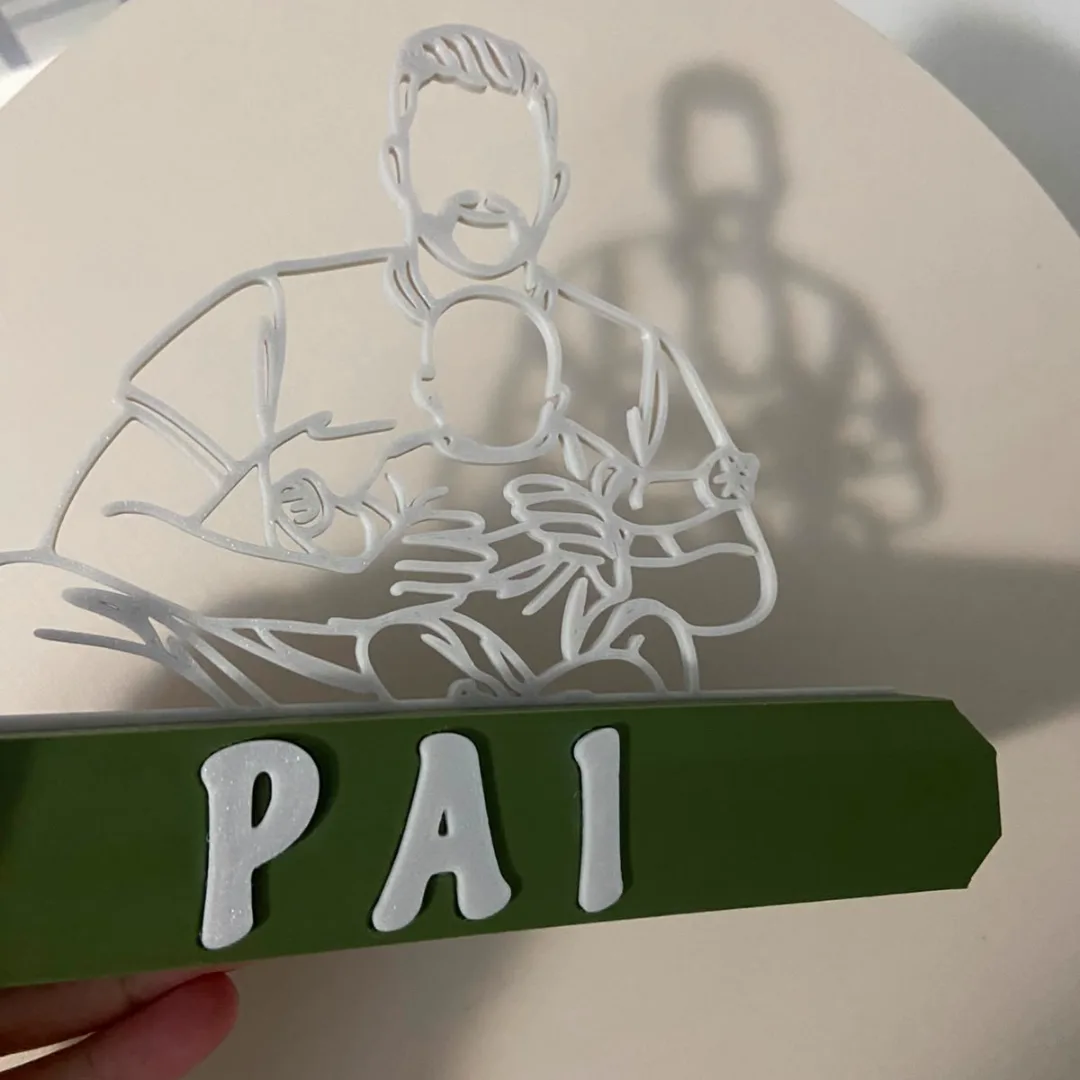 Placa decorativa Dia dos Pais - sua foto virando arte — foto 2