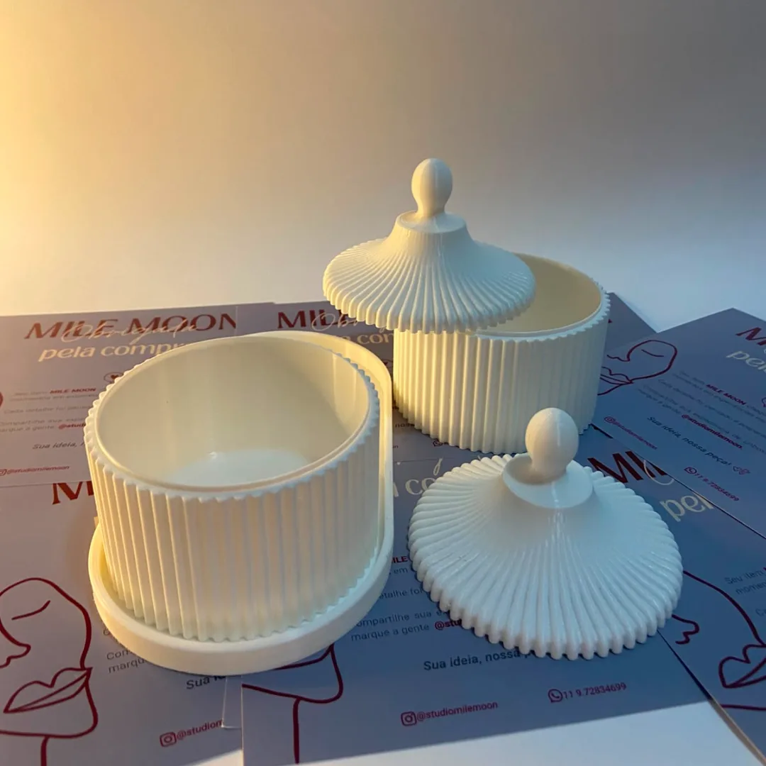 Duo encanto - organizador decorativo canelado — foto 4