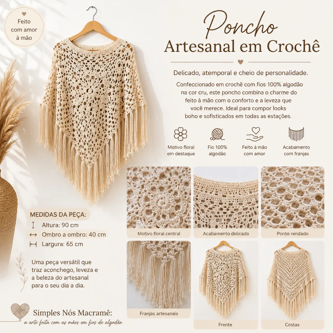 Poncho artesanal — foto 2