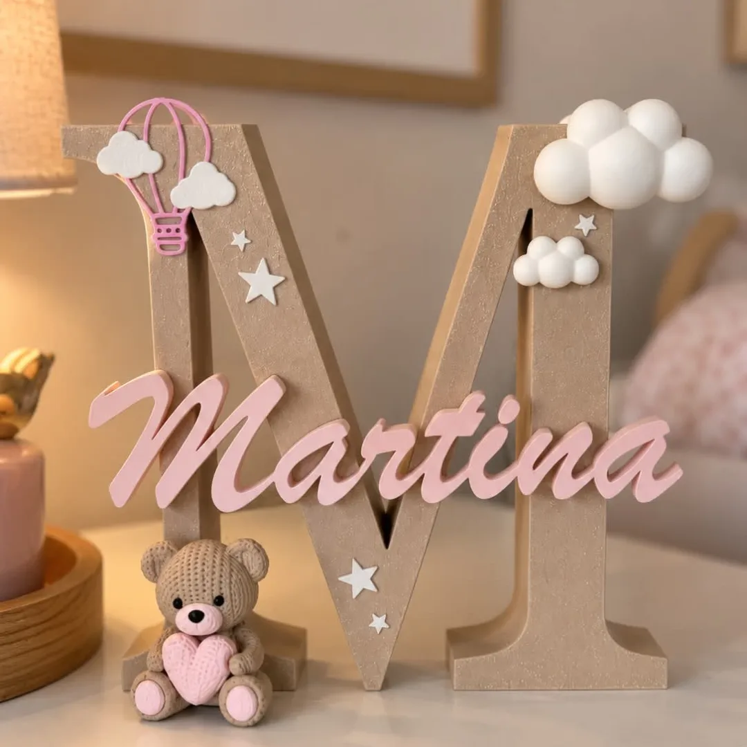Letreiro 3d Personalizado Com Nome Para Quarto Bebê — foto 2