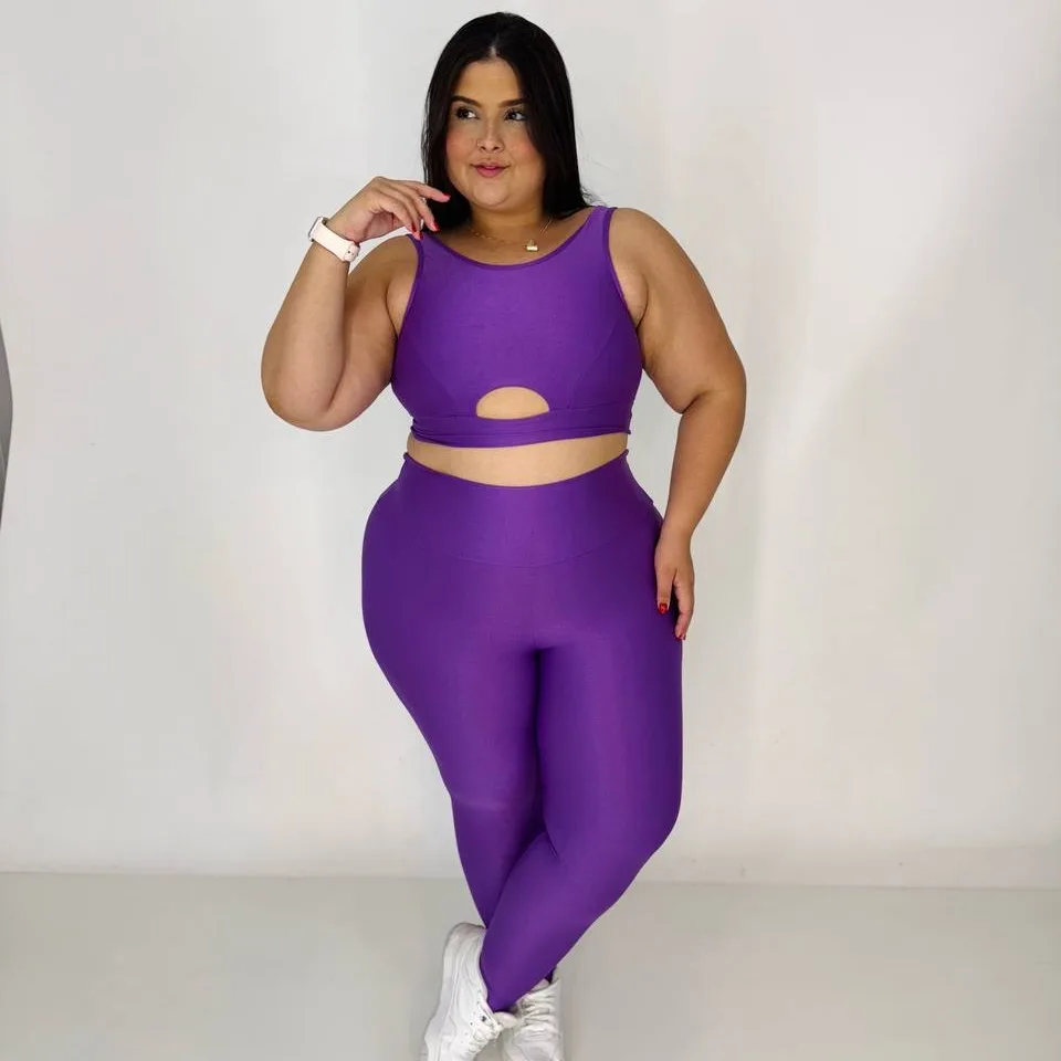 Legging Compressão + Top Márcia Orquídea- Plus Size — foto 2