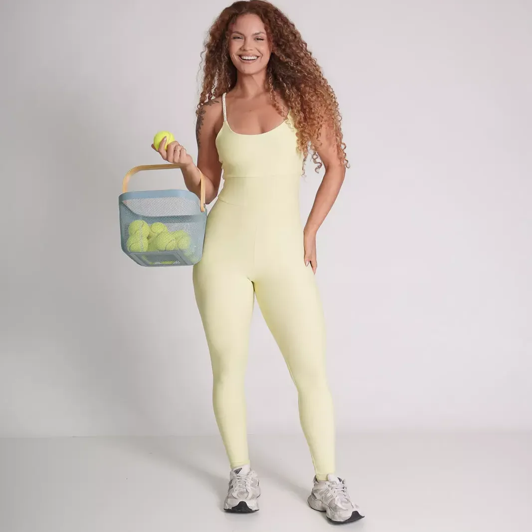 Macacão Poliamida Comfy Aline Amarelo Manteiga — foto 6