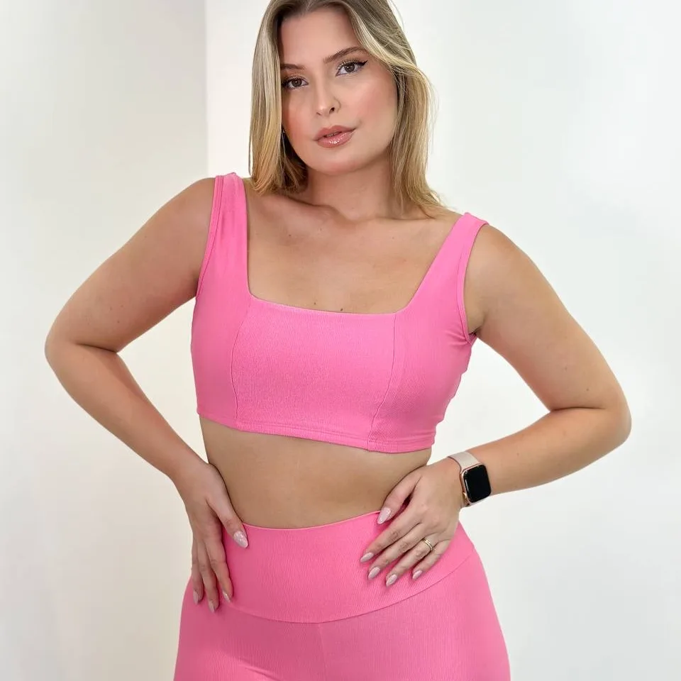 Legging  Compressão + Top Sofia Algodão Doce — foto 4