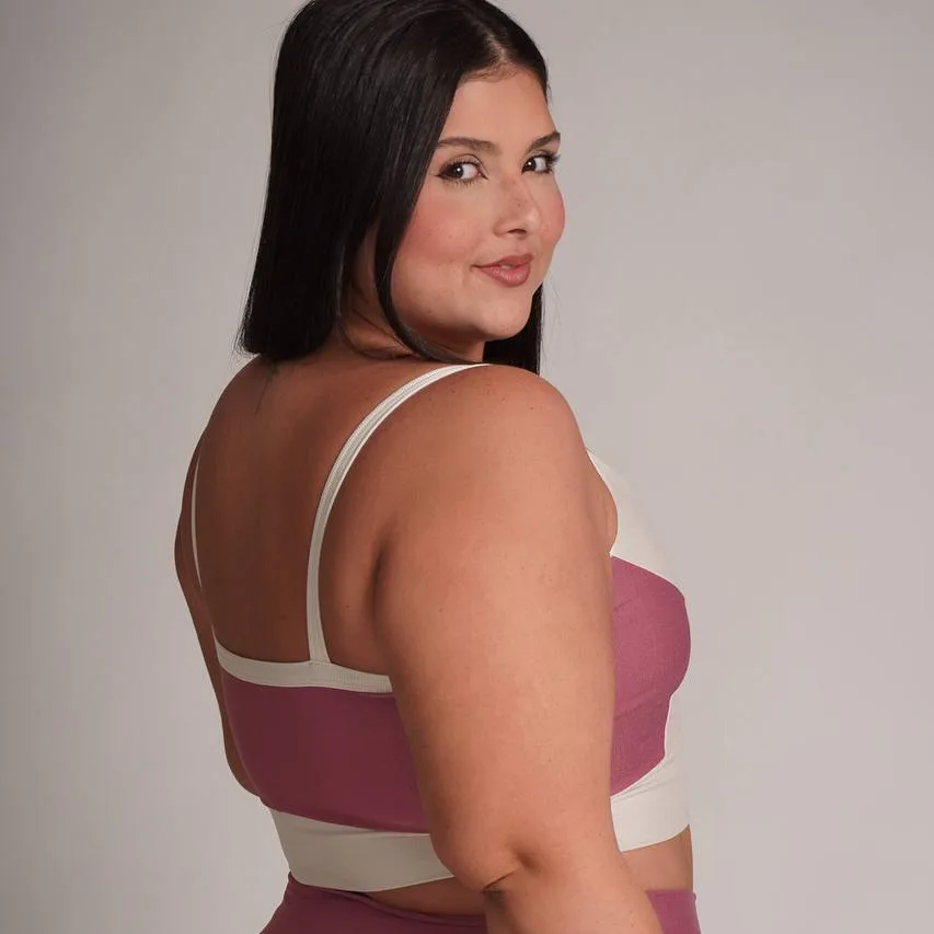 Legging Compressão + Top Maitê Bicolor Rose Gold - Plus Size — foto 6
