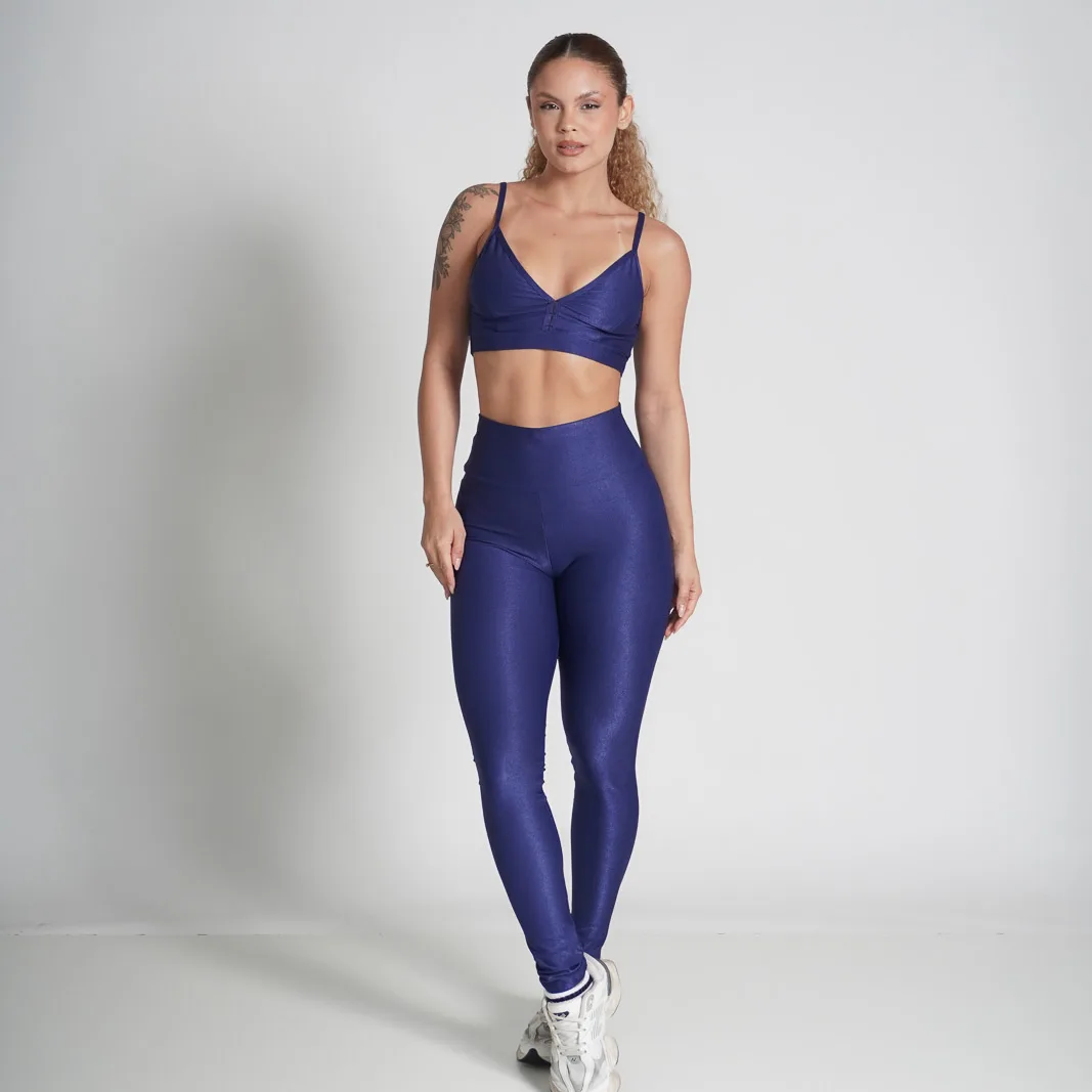 Legging Compressão + Top Lua Azul Marinho — foto 3