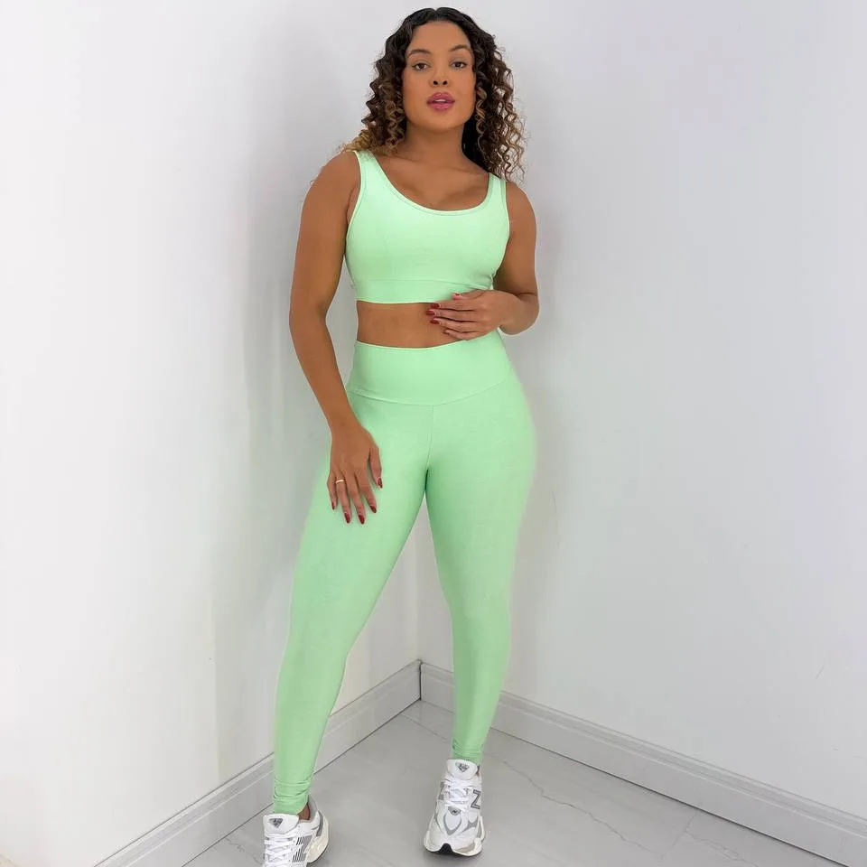 Legging Compressão + Top Mariana Maçã Verde — foto 3