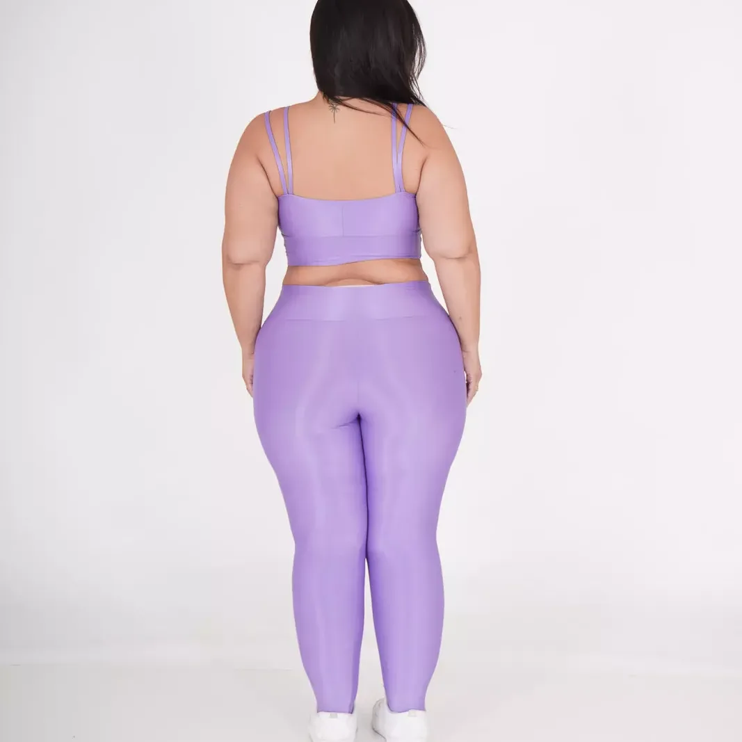 CONJ LEGGING COMPRESSÃO E TOP PATY LAVANDA LILAS — foto 3