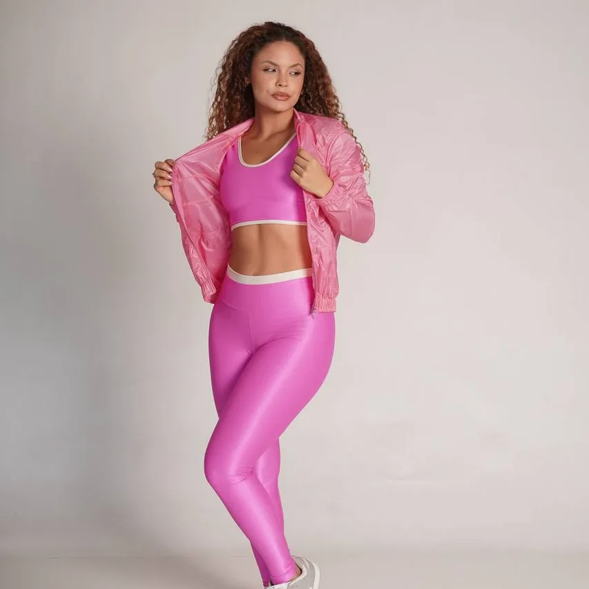CORTA VENTO ULTRA LIGHT ROSA CHICLETE — foto 4