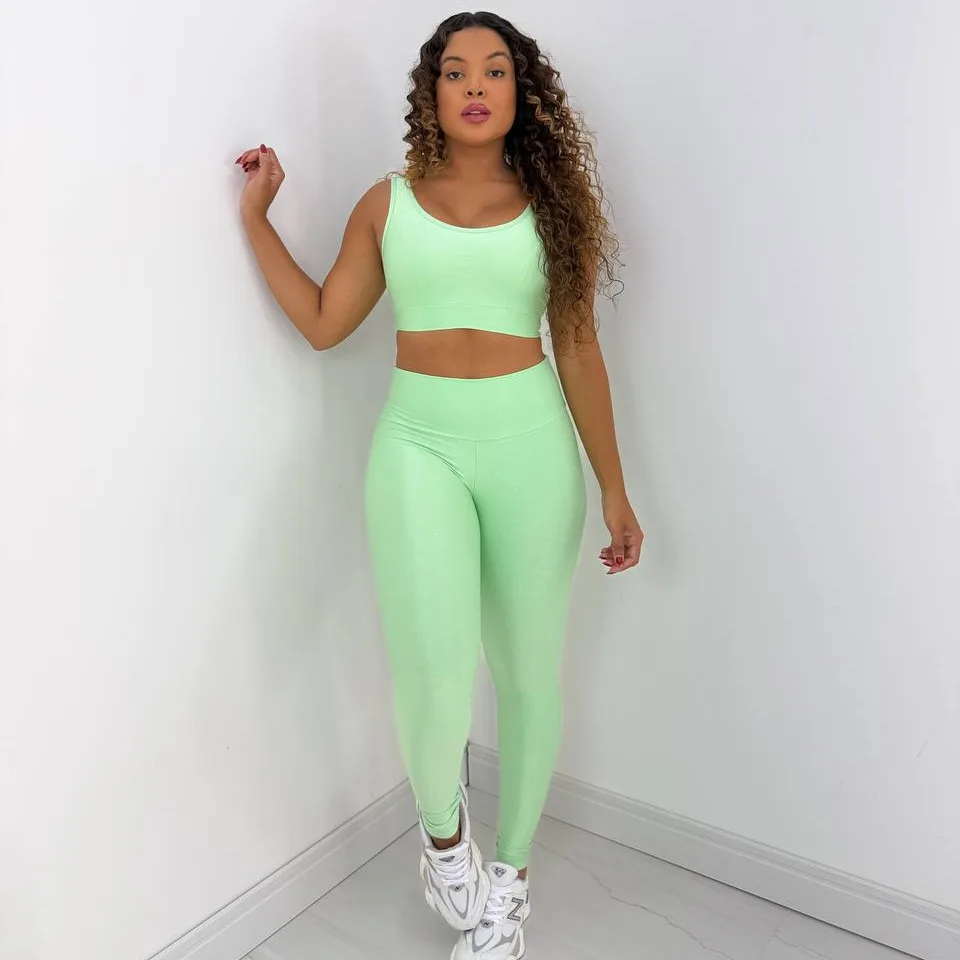 Legging Compressão + Top Mariana Maçã Verde — foto 2