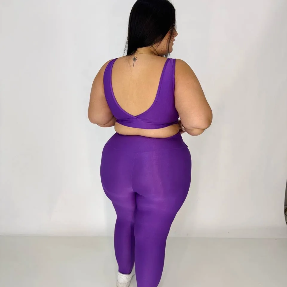 Legging Compressão + Top Márcia Orquídea- Plus Size — foto 3