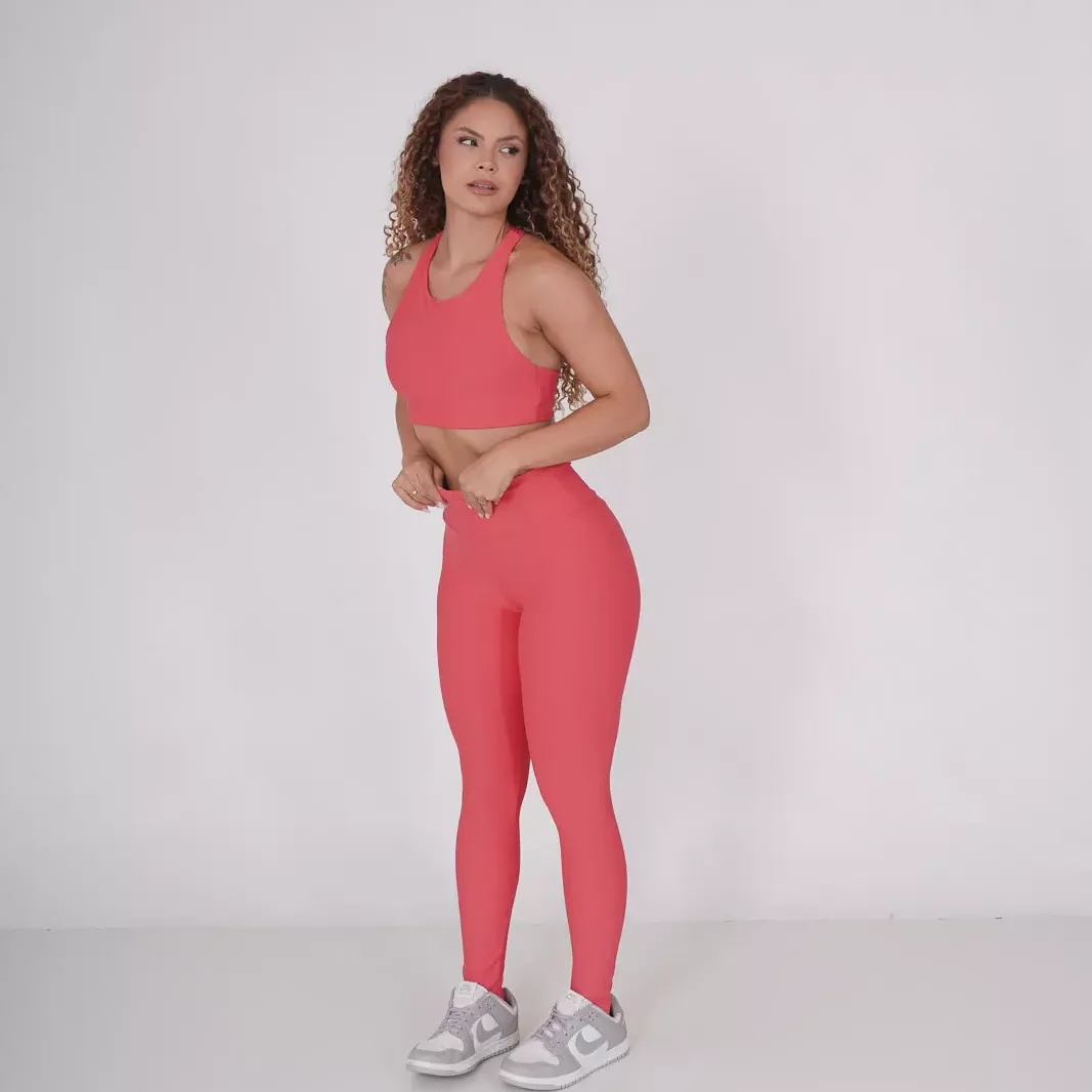 Legging Yoga Fit + Top Serena Coral — foto 5