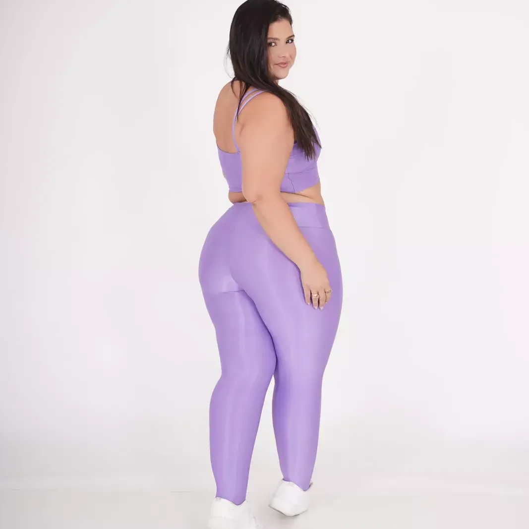 CONJ LEGGING COMPRESSÃO E TOP PATY LAVANDA LILAS — foto 4