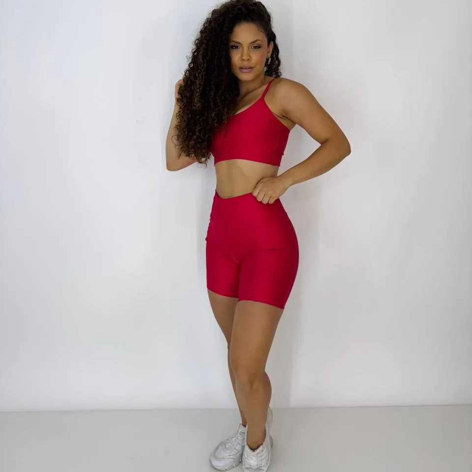 Bermuda Bolso Compressão + Top Clara Rubro — foto 4