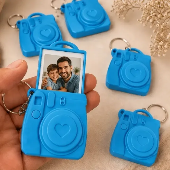 Chaveiro Câmera Personalizado Porta Retrato com Foto — foto 2