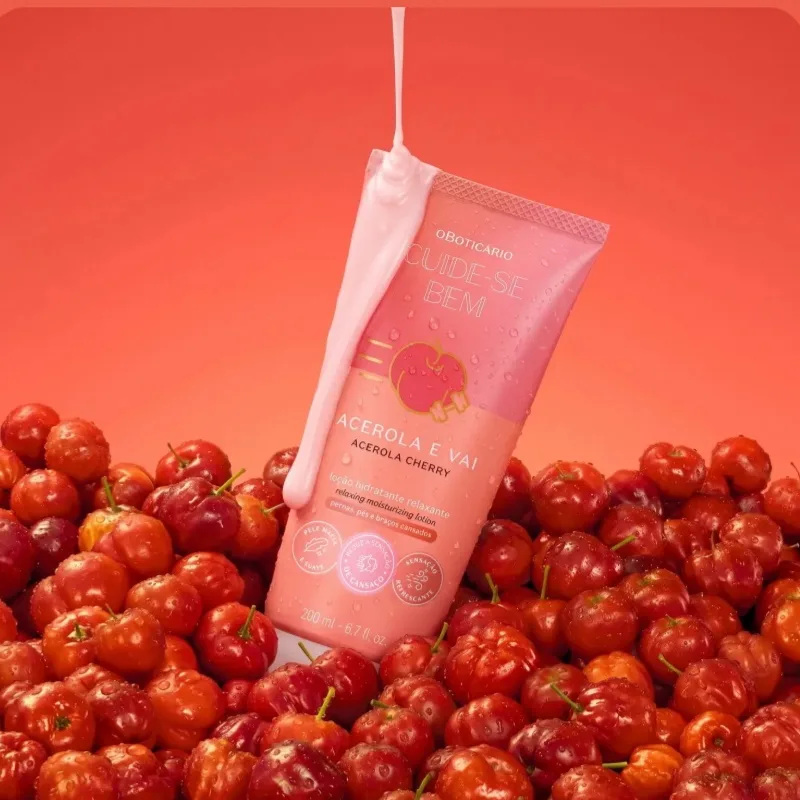 Loção Relaxante Hidratante Cuide-se Bem Acerola e Vai 200ml - O Boticário — foto 2