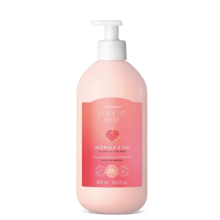 Kit Cuide-se Bem Acerola e Vai O Boticário - Loção Corporal 400ml e Body Splash 200ml — foto 2
